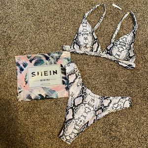 Snakeskin swim suit